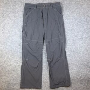Kuhl Renegade Pants Mens 36x32 Gray Nylon Spandex Hiking Outdoor Cargo Straight